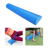 Maxbell Lightweight Yoga Column Roller Foam Roller Massage Semicircle for Home Gym Blue