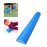 Maxbell Lightweight Yoga Column Roller Foam Roller Massage Semicircle for Home Gym Blue