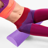 Maxbell Lightweight Yoga Column Roller Foam Roller Massage Semicircle for Home Gym Violet
