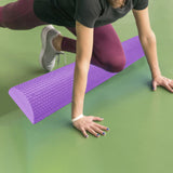 Maxbell Lightweight Yoga Column Roller Foam Roller Massage Semicircle for Home Gym Violet