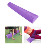 Maxbell Lightweight Yoga Column Roller Foam Roller Massage Semicircle for Home Gym Violet