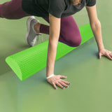 Maxbell Lightweight Yoga Column Roller Foam Roller Massage Semicircle for Home Gym Green