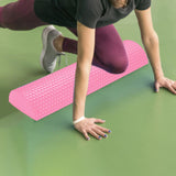 Maxbell Lightweight Yoga Column Roller Foam Roller Massage Semicircle for Home Gym Pink
