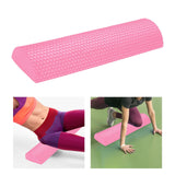 Maxbell Lightweight Yoga Column Roller Foam Roller Massage Semicircle for Home Gym Pink