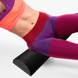 Maxbell Lightweight Yoga Column Roller Foam Roller Massage Semicircle for Home Gym Black