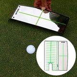 Maxbell Golf Putting Mirror Expansion Alignment Training Aid for Home Beginner Mirror and Plate