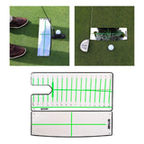 Maxbell Golf Putting Mirror Expansion Alignment Training Aid for Home Beginner Mirror and Plate