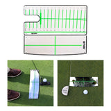 Maxbell Golf Putting Mirror Expansion Alignment Training Aid for Home Beginner Mirror and Plate