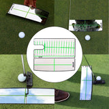 Maxbell Golf Putting Mirror Expansion Alignment Training Aid for Home Beginner Mirror and Plate