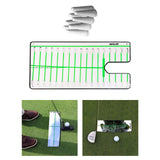 Maxbell Golf Putting Mirror Expansion Alignment Training Aid for Home Beginner Mirror and Nail