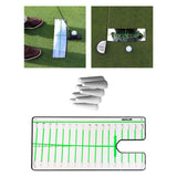 Maxbell Golf Putting Mirror Expansion Alignment Training Aid for Home Beginner Mirror and Nail