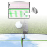 Maxbell Golf Putting Mirror Expansion Alignment Training Aid for Home Beginner Plate Mirror Nail