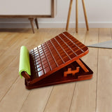 Maxbell Professional Solid Wood Slant Board Adjustable Calf Stretcher Anti Slip 10 Levels Check
