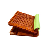 Maxbell Professional Solid Wood Slant Board Adjustable Calf Stretcher Anti Slip 3 Levels Dot