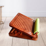 Maxbell Professional Solid Wood Slant Board Adjustable Calf Stretcher Anti Slip 3 Levels Dot