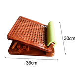 Maxbell Professional Solid Wood Slant Board Adjustable Calf Stretcher Anti Slip 10 Levels Dot