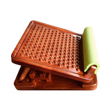 Maxbell Professional Solid Wood Slant Board Adjustable Calf Stretcher Anti Slip 10 Levels Dot
