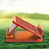 Maxbell Professional Solid Wood Slant Board Adjustable Calf Stretcher Anti Slip 10 Levels Dot