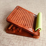 Maxbell Professional Solid Wood Slant Board Adjustable Calf Stretcher Anti Slip 10 Levels Dot