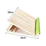 Maxbell Professional Solid Wood Slant Board Balancing Fitness Pedal Adjustable Flat