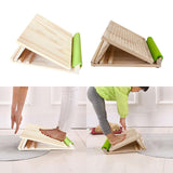 Maxbell Professional Solid Wood Slant Board Balancing Fitness Pedal Adjustable Flat