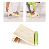 Maxbell Professional Solid Wood Slant Board Balancing Fitness Pedal Adjustable Flat