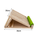 Maxbell Professional Solid Wood Slant Board Balancing Fitness Pedal Adjustable Nonslip