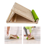 Maxbell Professional Solid Wood Slant Board Balancing Fitness Pedal Adjustable Nonslip