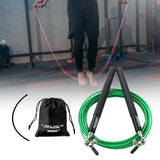 Maxbell Skipping Rope Jumping Rope Speed Jump Rope for Workout Home Exercise Fitness Green