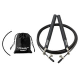 Maxbell Skipping Rope Jumping Rope Speed Jump Rope for Workout Home Exercise Fitness Black