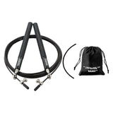 Maxbell Skipping Rope Jumping Rope Speed Jump Rope for Workout Home Exercise Fitness Black
