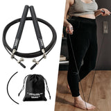 Maxbell Skipping Rope Jumping Rope Speed Jump Rope for Workout Home Exercise Fitness Black