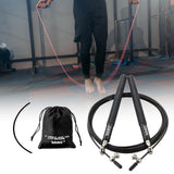 Maxbell Skipping Rope Jumping Rope Speed Jump Rope for Workout Home Exercise Fitness Black