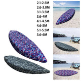 Maxbell Universal Kayak Cover Portable Dust Resistant for Indoor Yard Fishing Boat 2.1m to 2.5m Blue