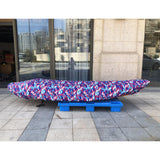 Maxbell Universal Kayak Cover Portable Dust Resistant for Indoor Yard Fishing Boat Blue 4.6m to 5m