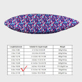 Maxbell Universal Kayak Cover Portable Dust Resistant for Indoor Yard Fishing Boat Blue 5.1m to 5.5m