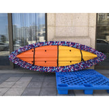 Maxbell Universal Kayak Cover Portable Dust Resistant for Indoor Yard Fishing Boat Blue 5.1m to 5.5m