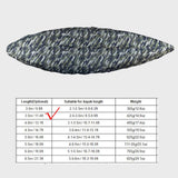 Maxbell Universal Kayak Cover Portable Dust Resistant for Indoor Yard Fishing Boat 2.6m to 300cm Green