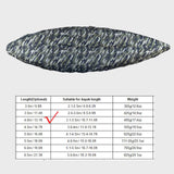Maxbell Universal Kayak Cover Portable Dust Resistant for Indoor Yard Fishing Boat 3.1m to 3.5m Green