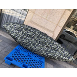 Maxbell Universal Kayak Cover Portable Dust Resistant for Indoor Yard Fishing Boat Green 4.6m to 5m