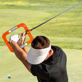 Maxbell Golf Swing Training Aid Golf Swing Trainer for Golfer Sports Accessories Orange