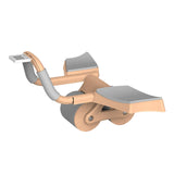 Maxbell Ab Roller Wheel Ab Machine Smart Timing Exercise Wheels Ab Wheel Roller Orange Upgrade