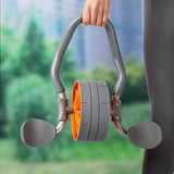 Maxbell Ab Roller Wheel Core Strength Training Equipment Exercise Abdominal Wheel Gray