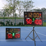 Maxbell Multifunctional Electronic Scoreboard with Remote Control for Boxing Indoor Without Tripod