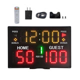 Maxbell Multifunctional Electronic Scoreboard with Remote Control for Boxing Indoor Without Tripod