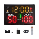 Maxbell Multifunctional Electronic Scoreboard with Remote Control for Boxing Indoor Without Tripod