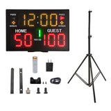 Maxbell Multifunctional Electronic Scoreboard with Remote Control for Boxing Indoor With Tripod