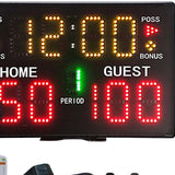 Maxbell Tabletop Digital Scoreboard 30Meters Control Distance for Basketball Boxing Digital Scoreboard