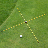 Maxbell 2 Pieces Training Aid Swing Trainer Training Golf Alignment Rods for Park