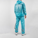 Maxbell Rain suits Waterproof Hooded Women Men Adults for Fishing Travel Outdoor L BLUE